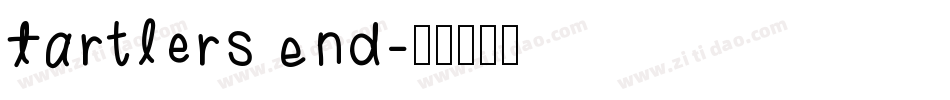 Tartlers End字体转换
